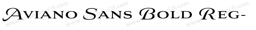 Aviano Sans Bold Reg字体转换